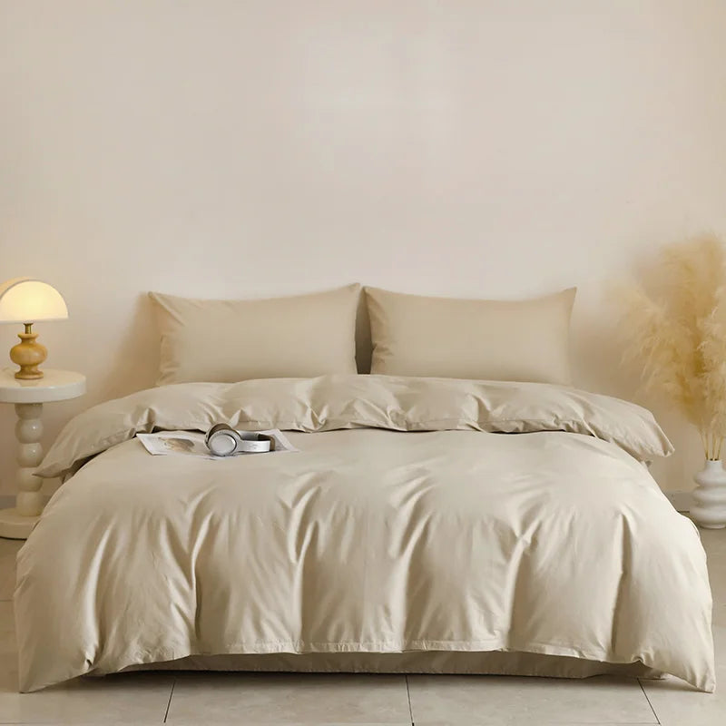 3pcs 100% Egyptian Cotton Duvet Cover Set 1pc Duvet Cover and 2pcs Pillowcases 150*200/220*220cm Single/double Queen King Size