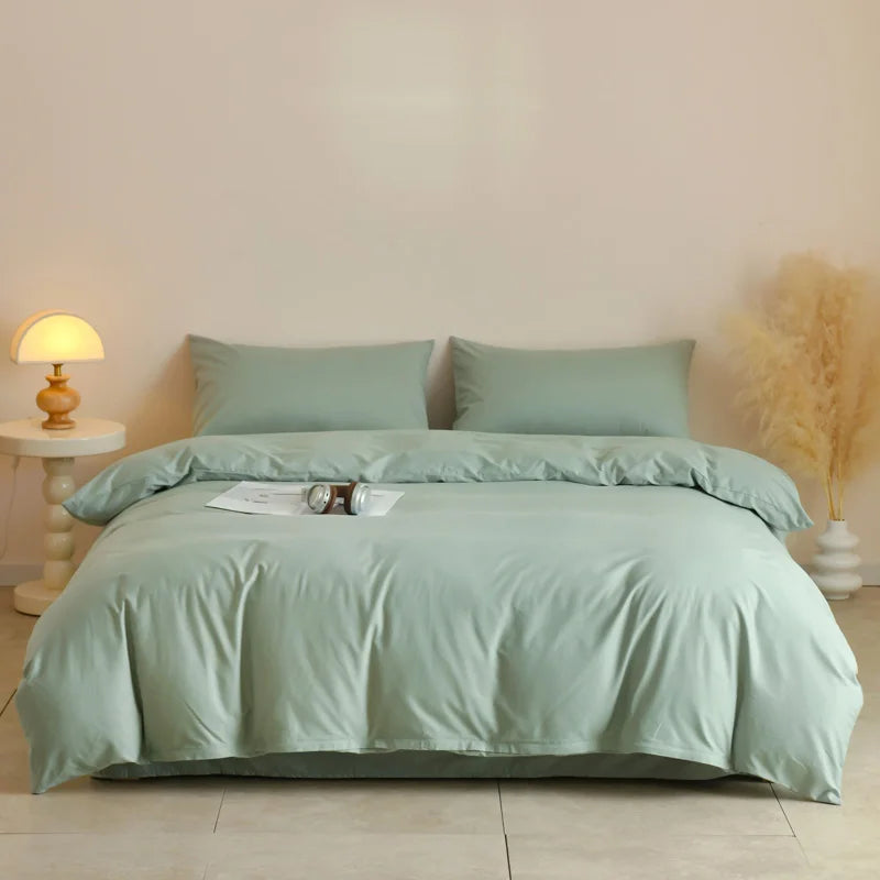 3pcs 100% Egyptian Cotton Duvet Cover Set 1pc Duvet Cover and 2pcs Pillowcases 150*200/220*220cm Single/double Queen King Size
