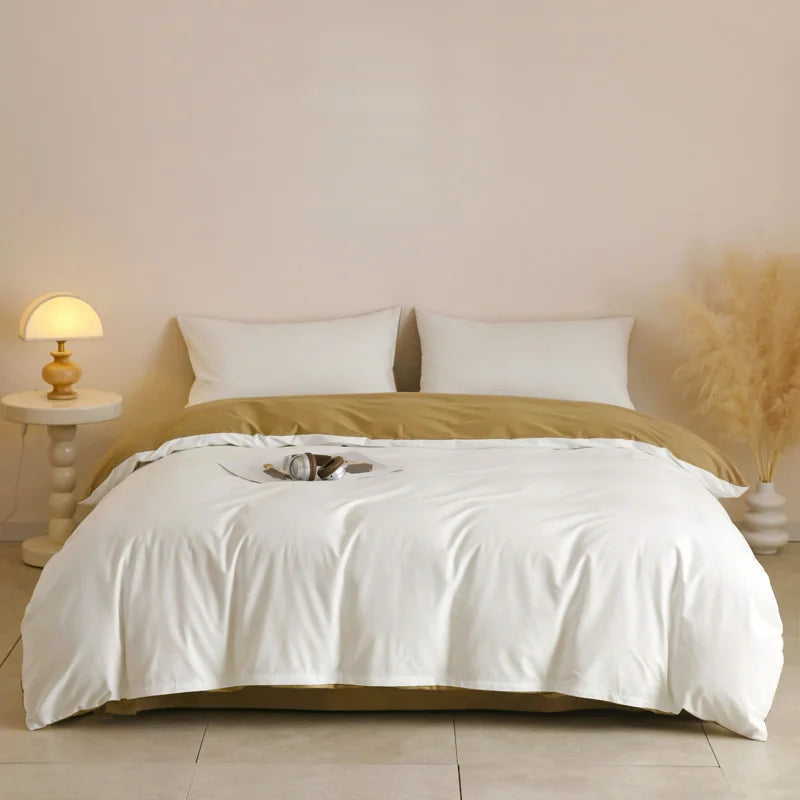 3pcs 100% Egyptian Cotton Duvet Cover Set 1pc Duvet Cover and 2pcs Pillowcases 150*200/220*220cm Single/double Queen King Size