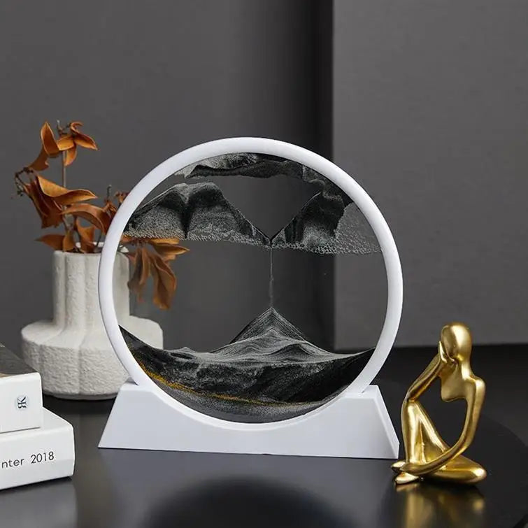 3D Quicksand Painting Ornament Living Room Light Luxury Small Ornament Small Cute Wine Cabinet High Sense Ins Wind Home
