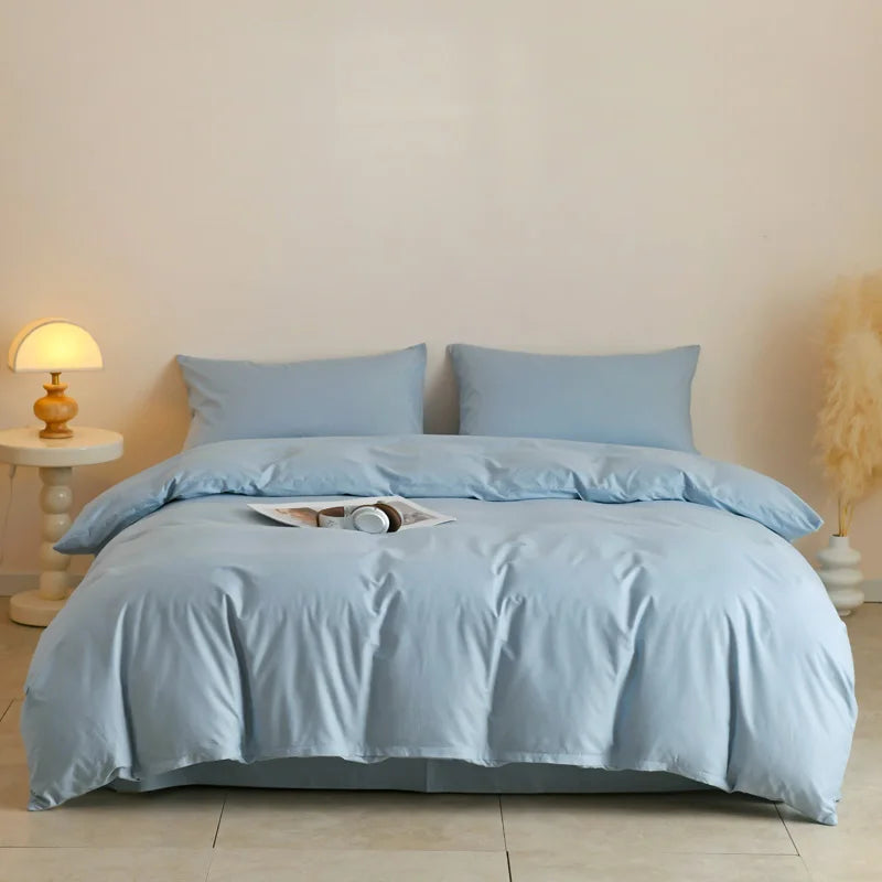 3pcs 100% Egyptian Cotton Duvet Cover Set 1pc Duvet Cover and 2pcs Pillowcases 150*200/220*220cm Single/double Queen King Size