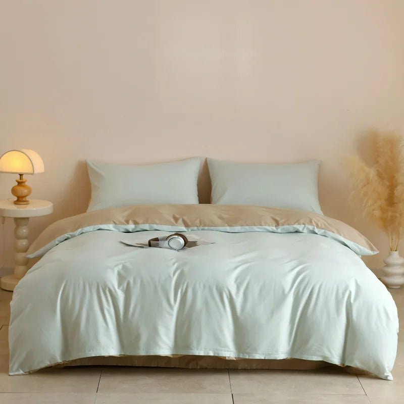 3pcs 100% Egyptian Cotton Duvet Cover Set 1pc Duvet Cover and 2pcs Pillowcases 150*200/220*220cm Single/double Queen King Size