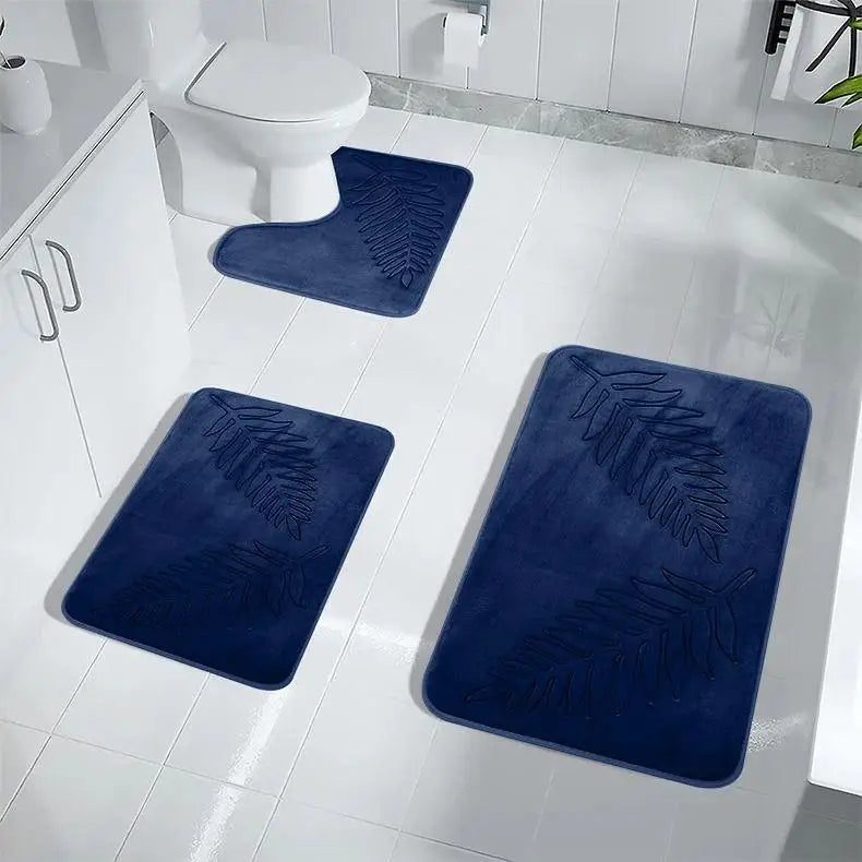 Fashion Bath Rug Soft Non-Slip Quick Dry Bath Mat Absorbent floor mat bathroom mat Machine Washable Shower Anti-slip Carpet
