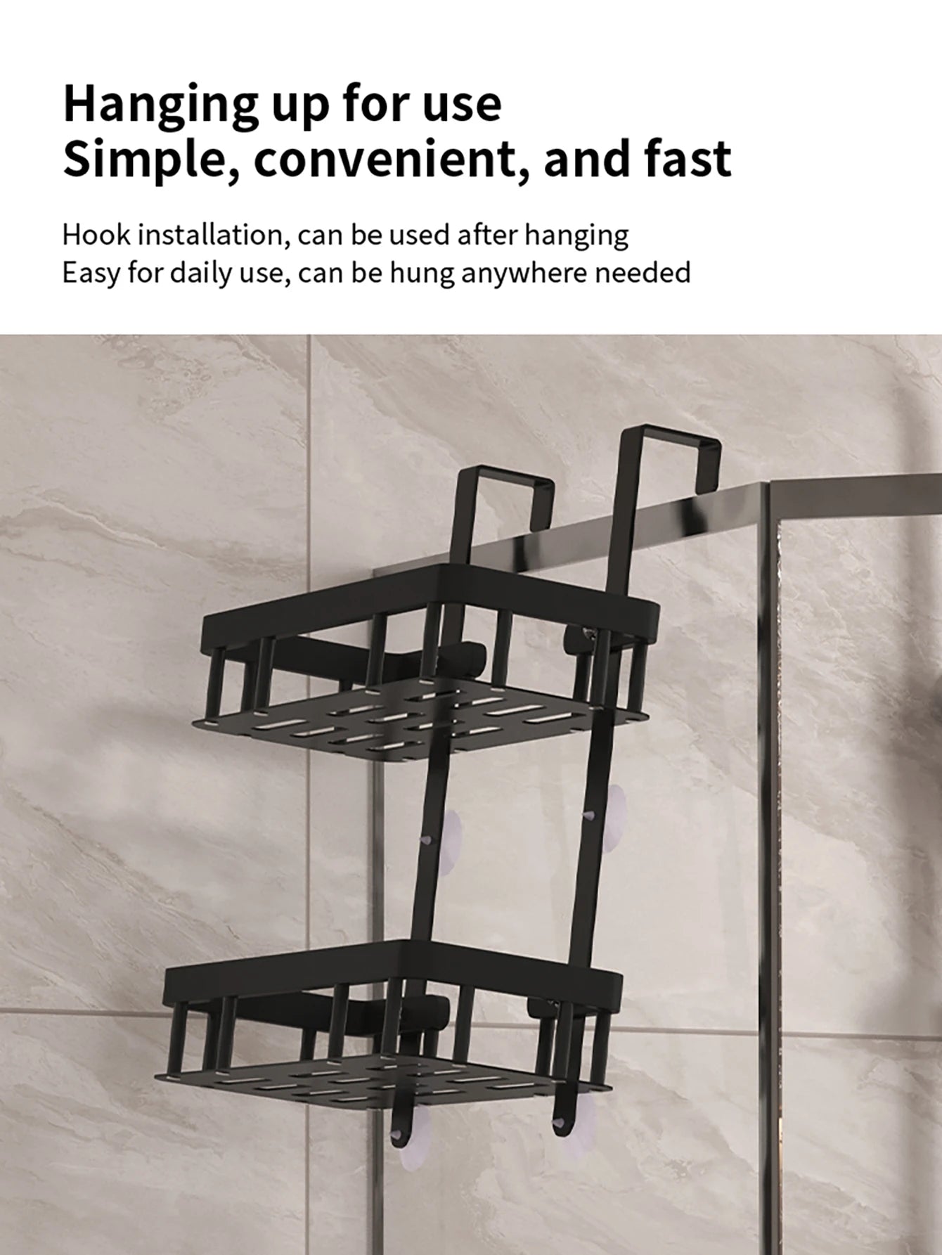 bathroom wall mounted storage rack, door mounted rack, shower gel rack, shower supplies storage rack