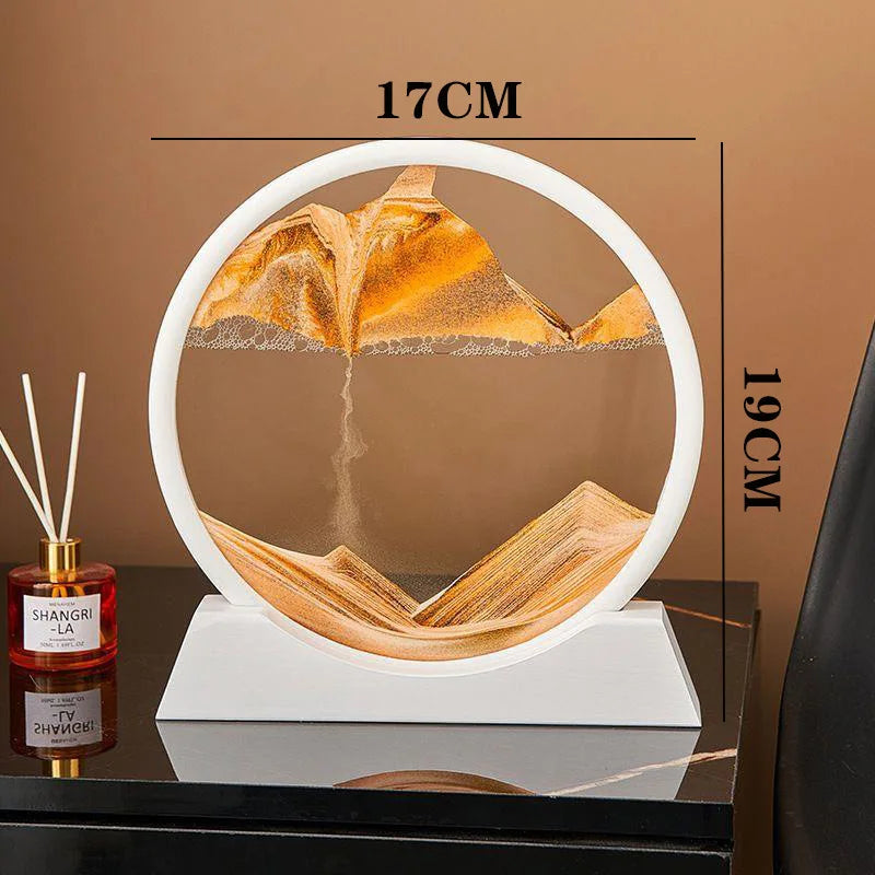 3D Quicksand Painting Ornament Living Room Light Luxury Small Ornament Small Cute Wine Cabinet High Sense Ins Wind Home