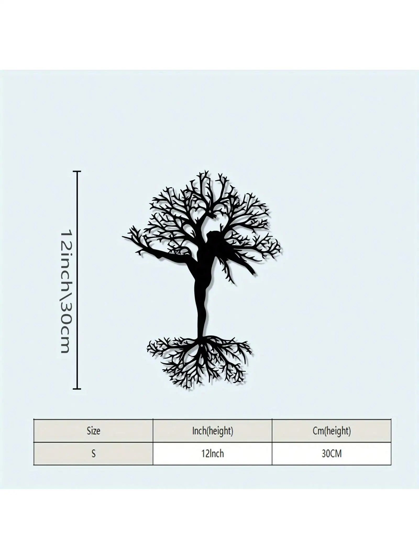 3pcs Black Metal Wall Art Decor Tree Of Life Metal Tree Wall Art Tree Sign Metal Wall Decoration Housewarming Hanging Wall Art