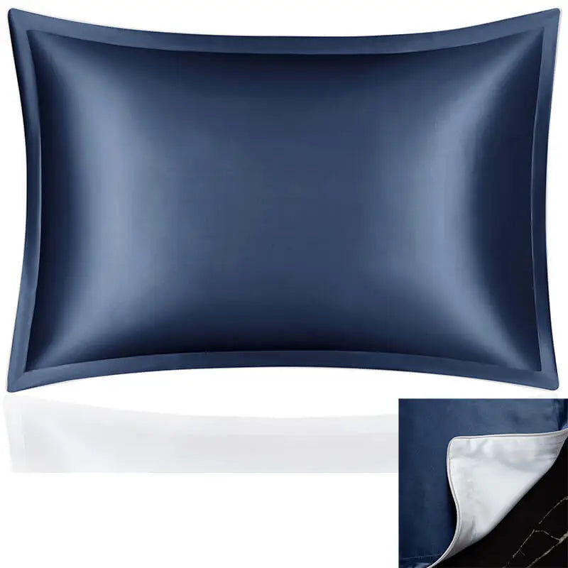 DISANGNI 100% Natural Mulberry Silk Pillowcase for Hair and Skin - Front in Pure Silk & Back in Breathable Lyocell Fiber, 1 Pack