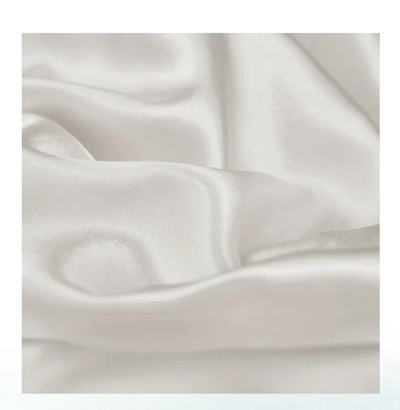 Satin Rayon Fitted Sheet Solid Color Mattress Cover With Elastic Band Bed Sheet High-End Home Hotel Bedding Fit Sheet