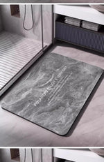 Diatomite Bath Mats Bathroom Absorbent Anti Slip Floor Mat Foot Carpet Quick Dry Shower Toilet Rug Doormat Washable