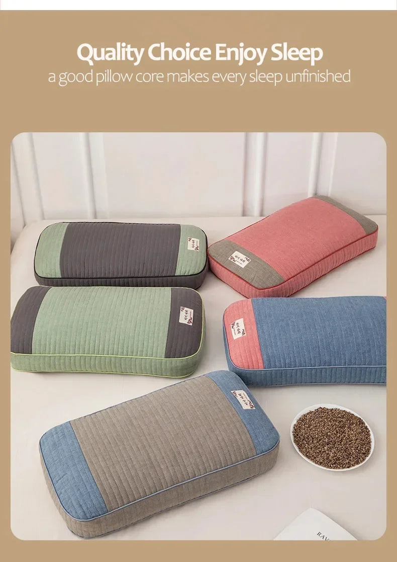 Sobakawa Traditional Buckwheat Standard Size Pillow Organic Cotton with Natural Technology for Cool Sleep Bed Sleep Pillow
