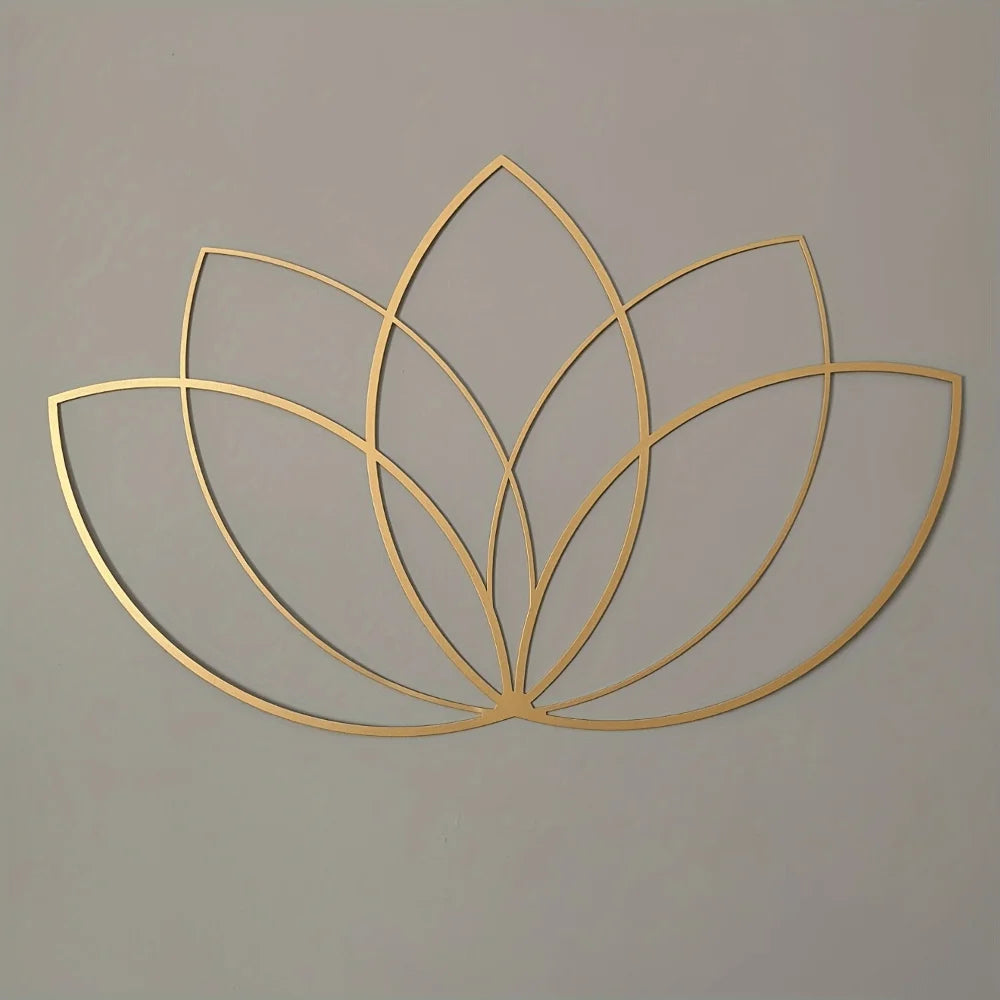 Iwa Motif Radiant Mandala Metal Wall Sculpture | Lotus Bloom Zen Decor | Halloween & Christmas Gift