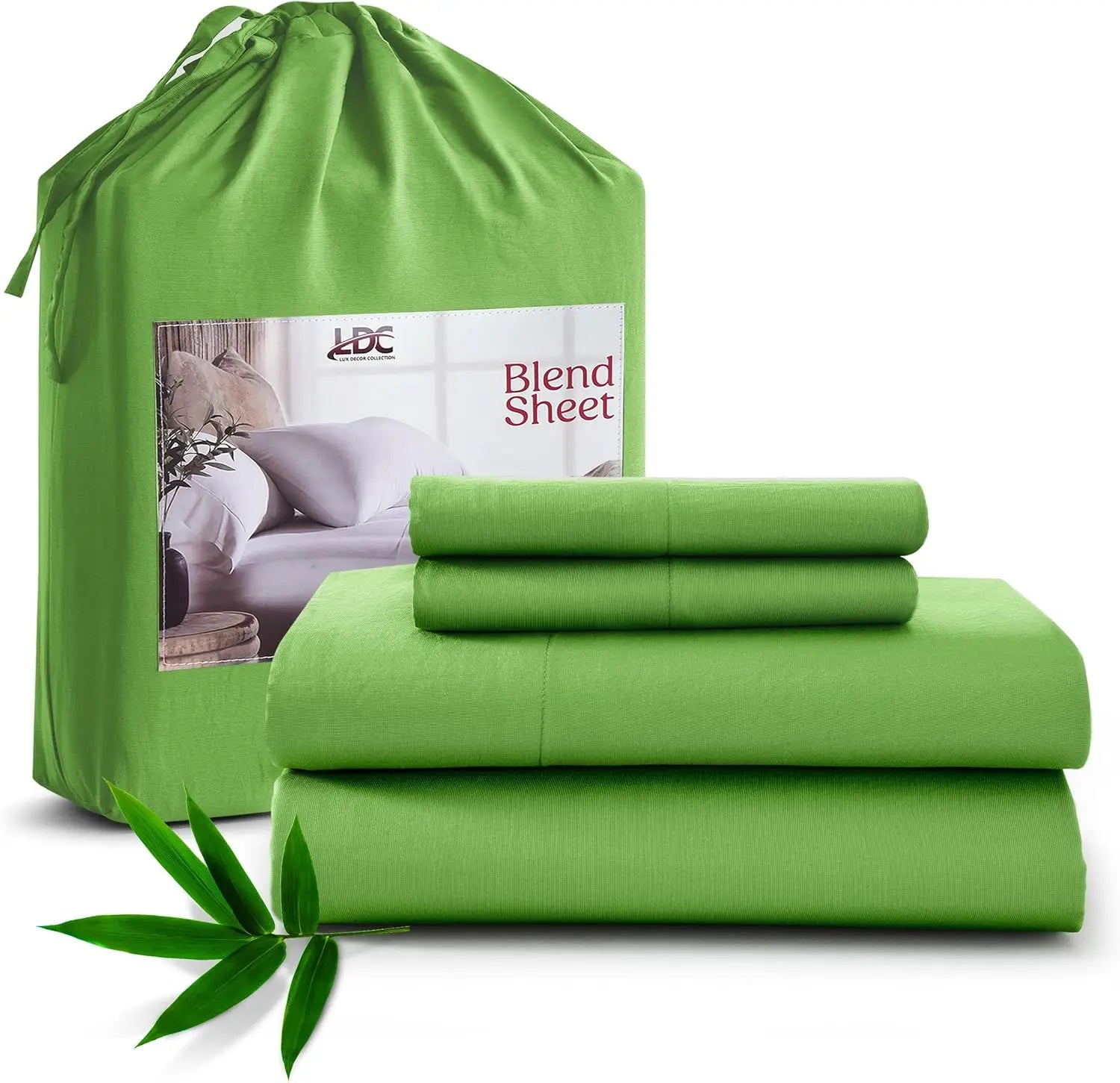 Lux Decor Bedsheet Set, Rayon Derived from Bamboo, Breathable & Soft, Hotel Luxury Silky Bedding