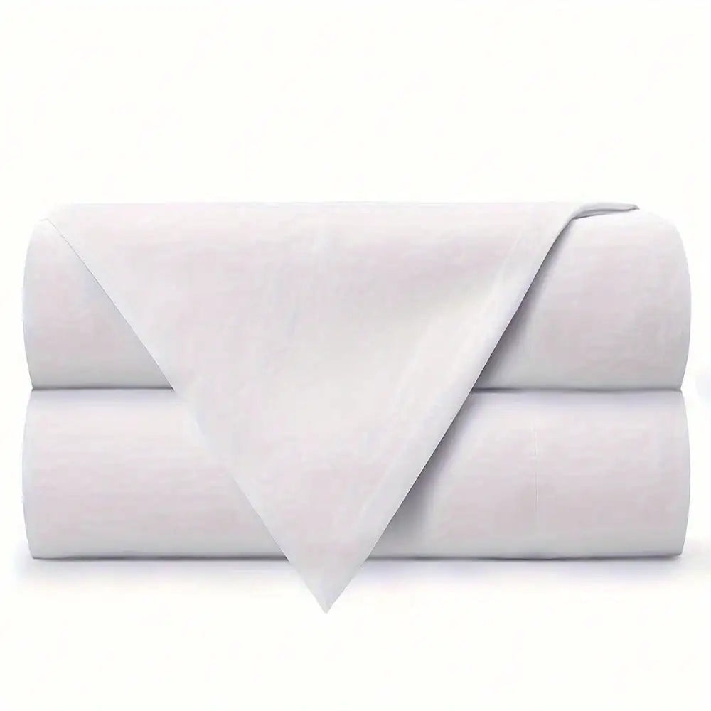 Flat Sheets Only 2 Pack - Hotel Quality Flat Bed Sheets - Brushed Microfiber - Ultra Soft & Breathable - Wrinkle-Free