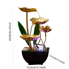 Small indoor fountain automatic circulation humidifier desktop decoration living room and bedroom relaxation crafts