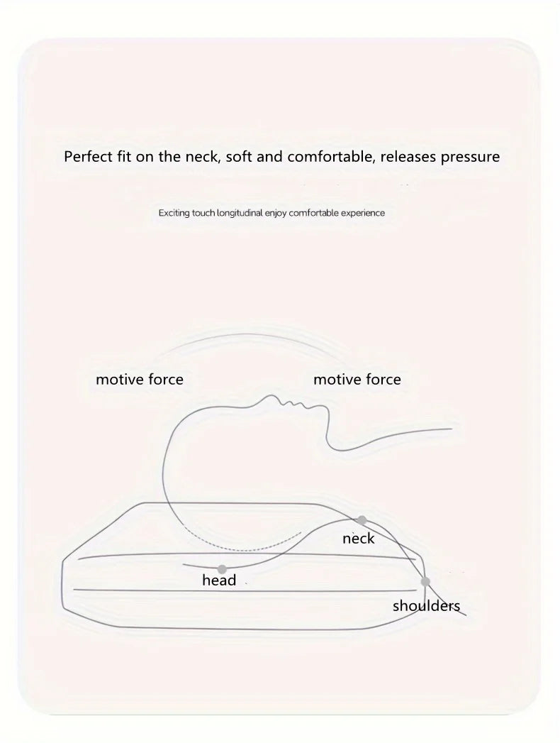 LANYANG1pc luxury white rebound high pillow core, 5star hotel grade pillow, high-quality sleep aid high pillow for home bedrooms