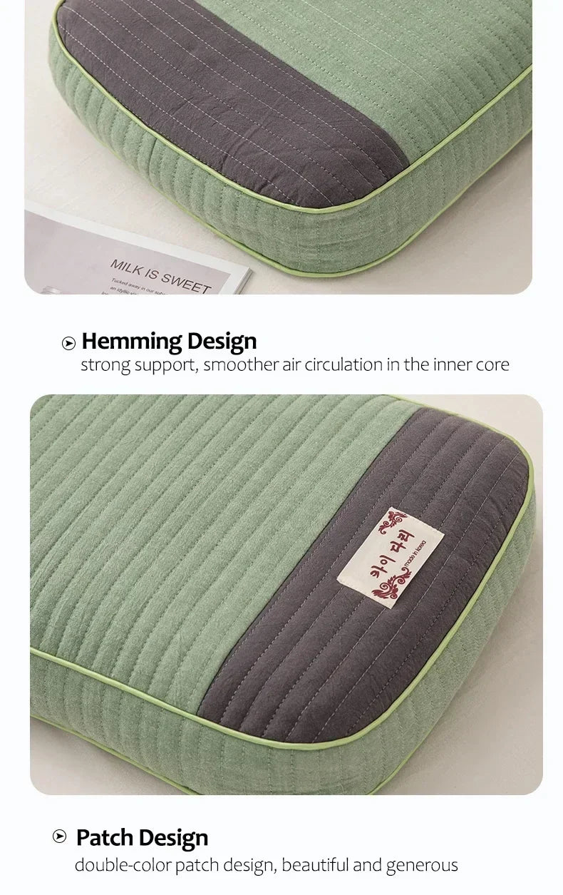 Sobakawa Traditional Buckwheat Standard Size Pillow Organic Cotton with Natural Technology for Cool Sleep Bed Sleep Pillow