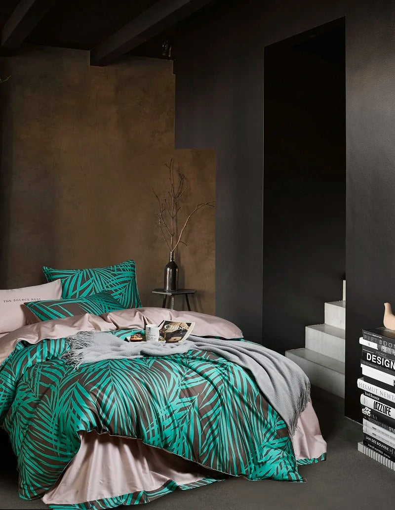 4/6Pcs Luxury Egyptian Cotton Bedding Set Queen King size Bright