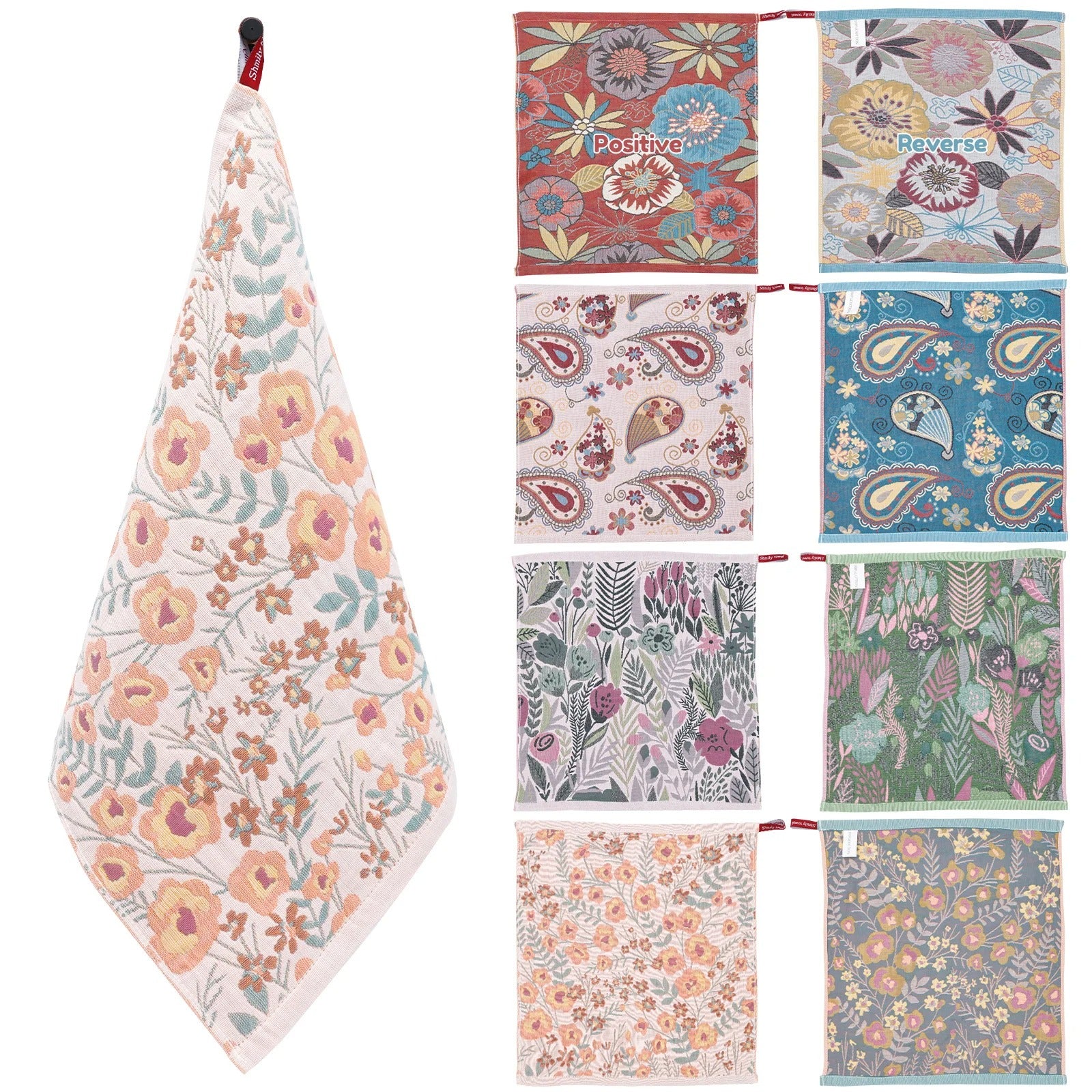 4Pcs Kitchen Tea Towels Cotton