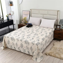Thick Cotton Flat Sheet Printing High Quality Bed Sheet Various Sizes