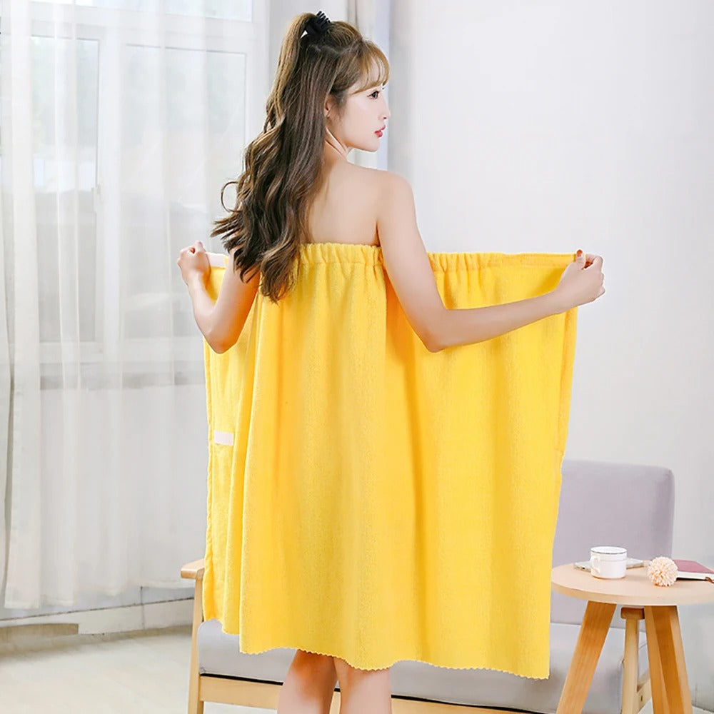 Womens Bath Towels Girls Wearable 135*80cm Fast Drying Bathing Beach