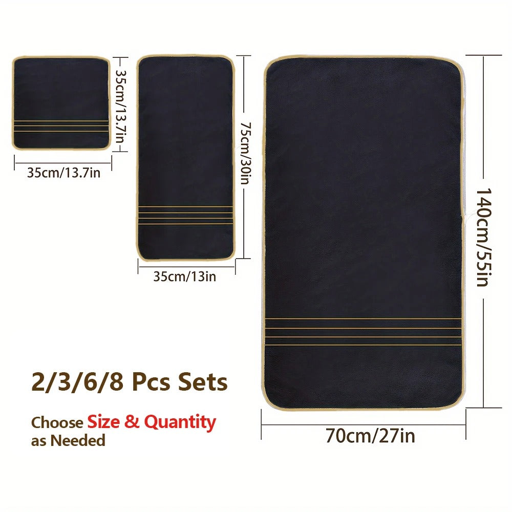 Luxury Gold Stripe Bath Towels