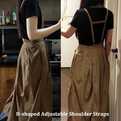 Long Lightweight Waterproof Apron with Pockets for Beauty Salon Nail Oil-proof