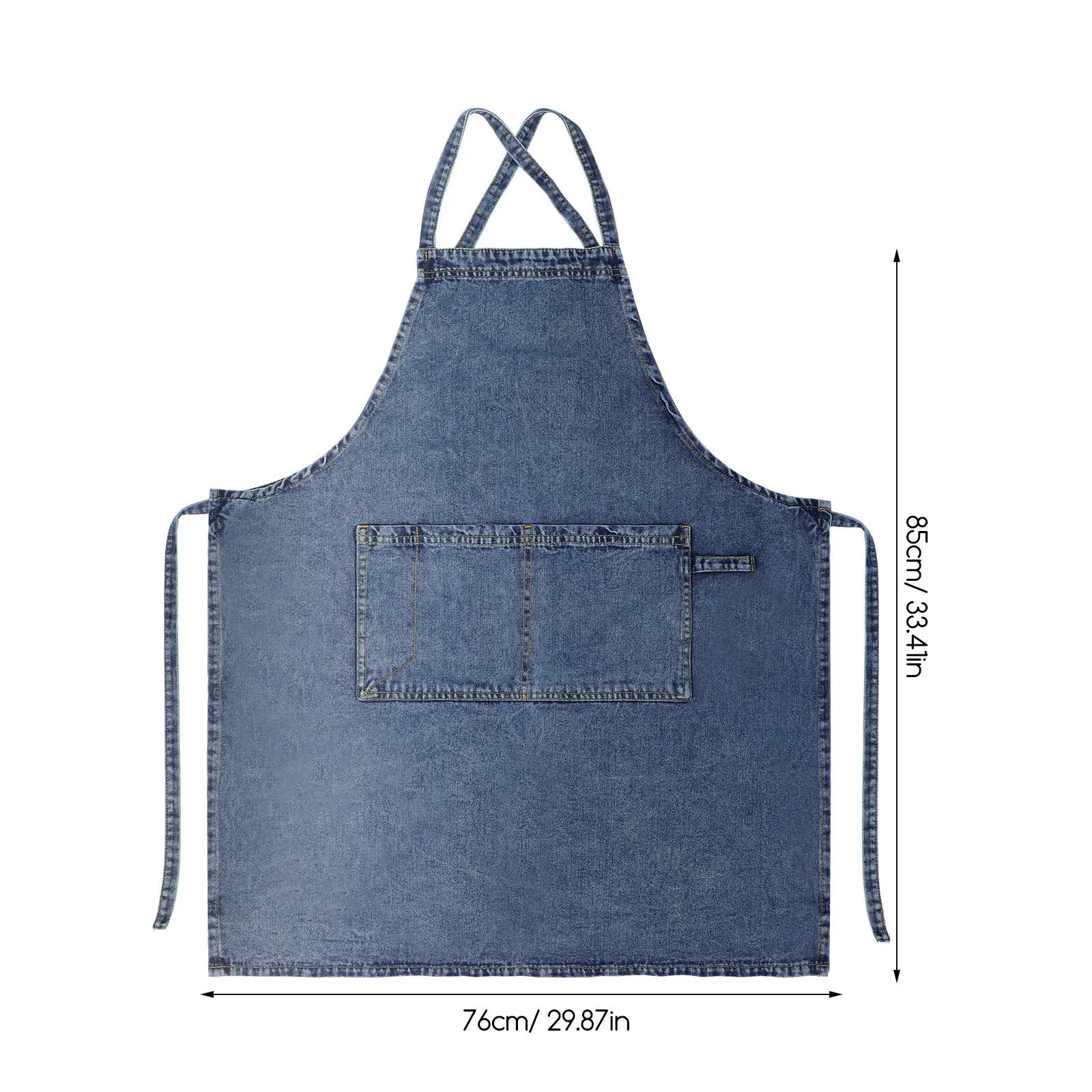 Adjustable Strap Denim Apron