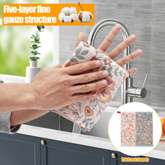 4Pcs Kitchen Tea Towels Cotton