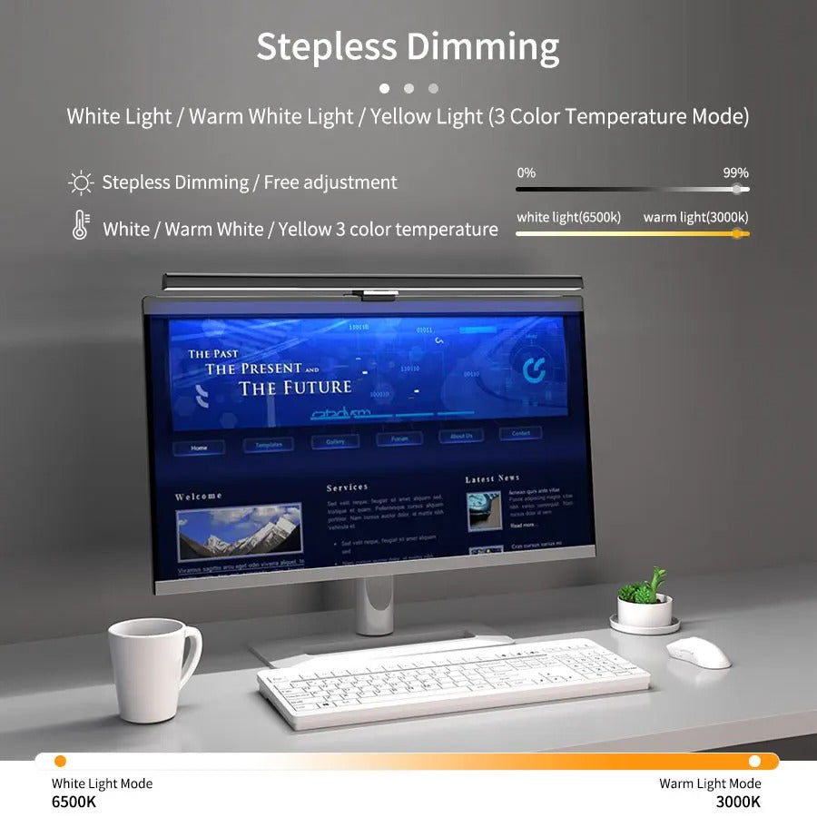 50cm Computer Monitor Light Bar Screen Hanging Lights Stepless Dimming