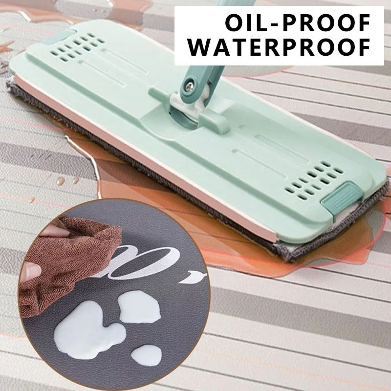 Carpet for Kitchen Waterproof Floor Mat Beige Carpets Pvc Leather Non-slip