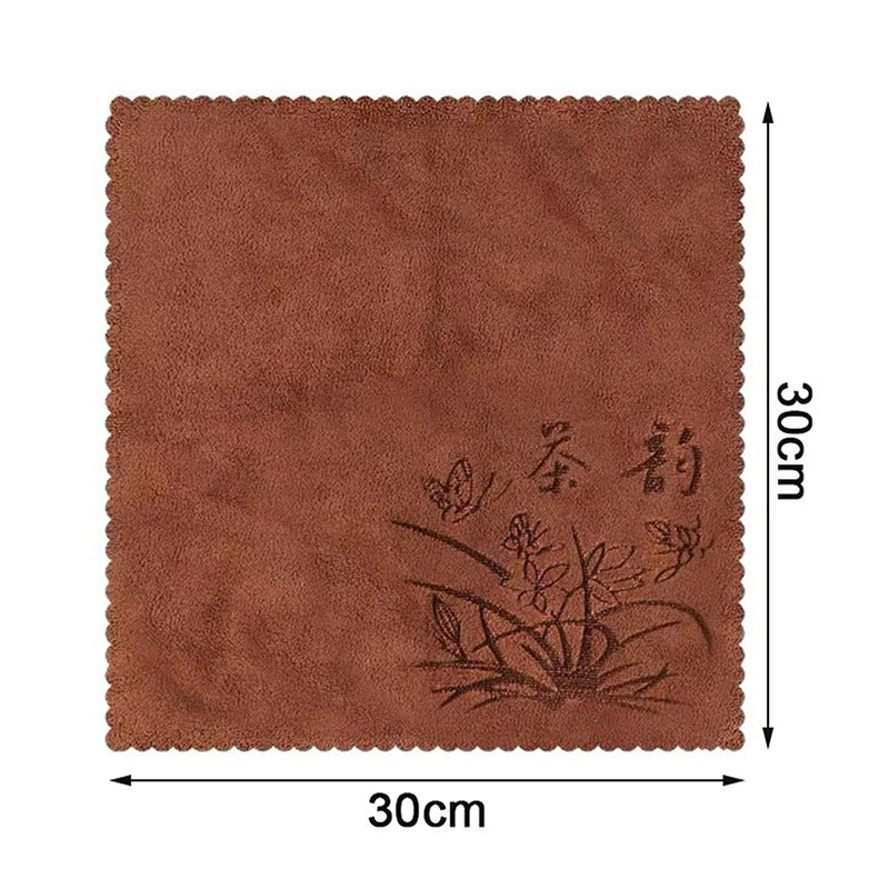 30*30cm Absorbent Thick Tea Towel, Professional Tea Table Cloth, Super Absorbent