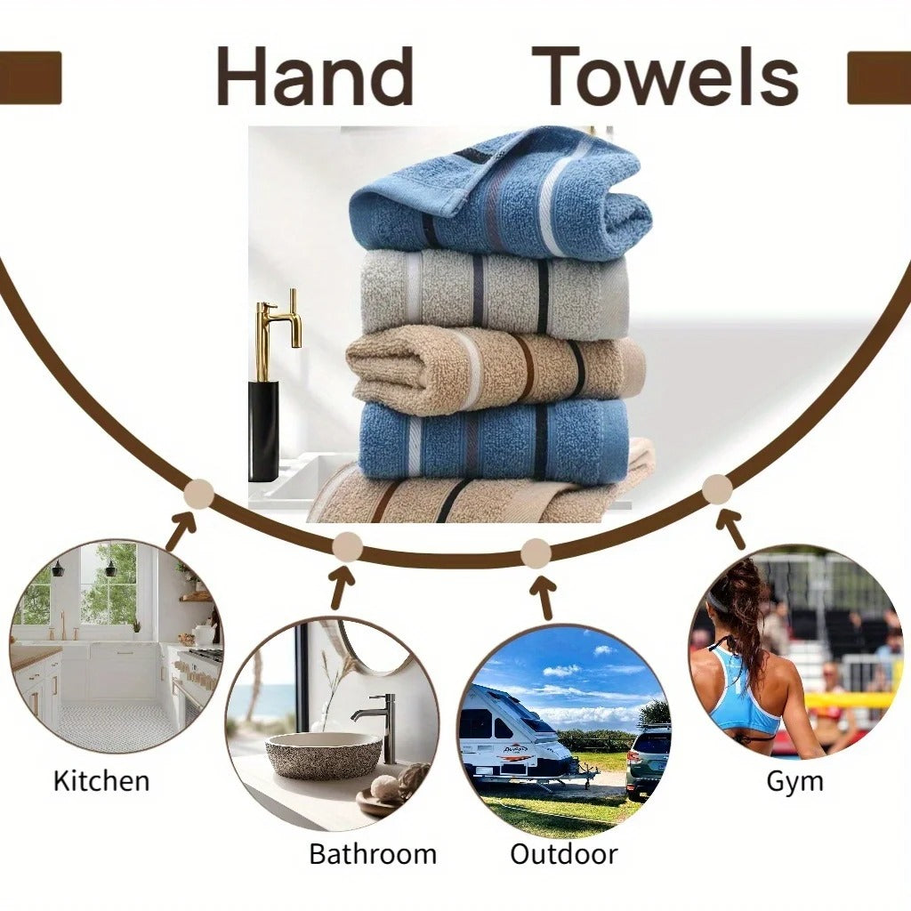 4-piece bath towel set! 32x66cm (12.5x25.9in), soft absorbent bath towel