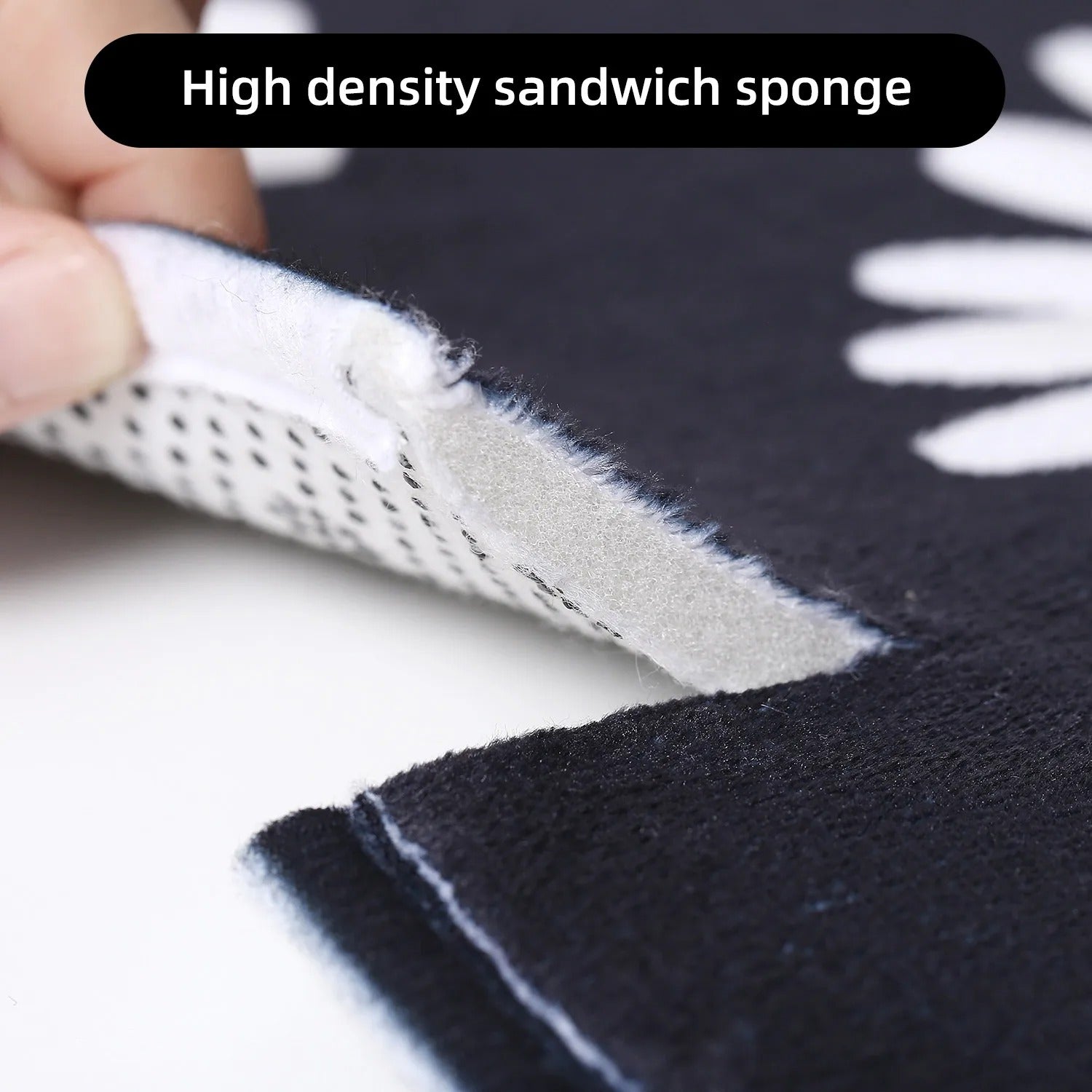 VIKAMA kitchen carpet washable, non-slip, absorbent floor mat, bathroom floor mat