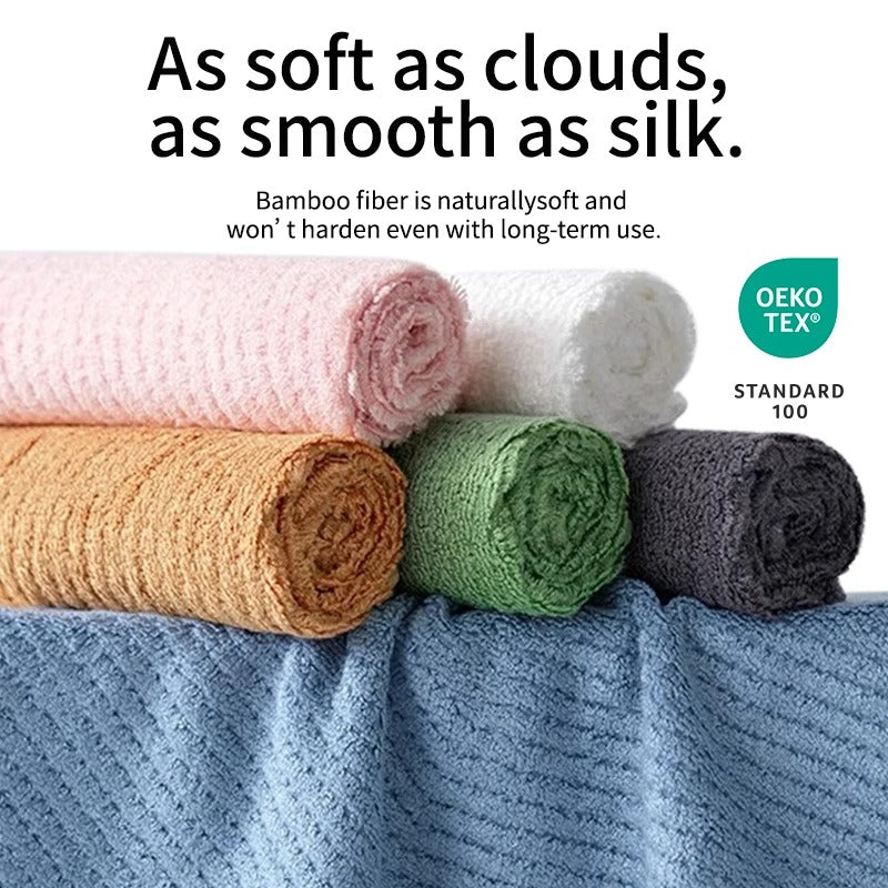 Towels Set Luxury Hand Face Towel Solid Color Soft Face Hand Shower Towel