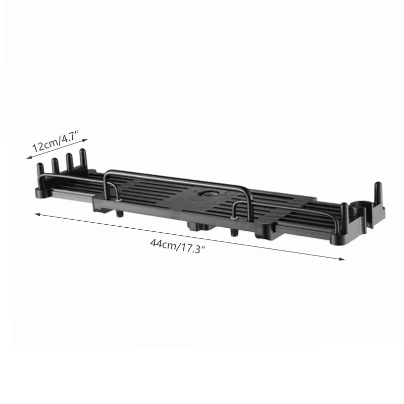 Extendable Shower Shelf Bathroom Shelf Without Drilling Shampoo Tray Shower Storage Holder Bathroom Accessories